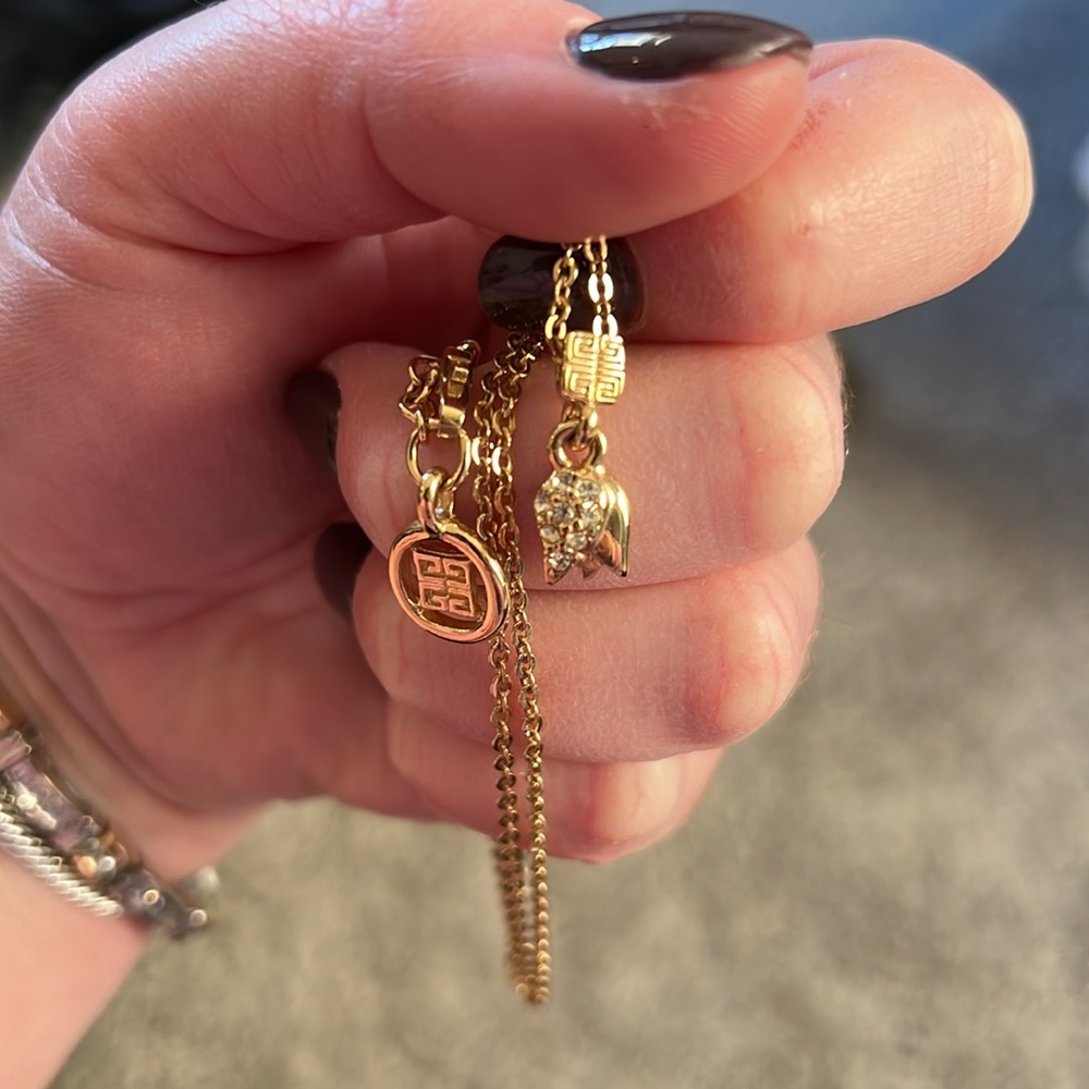 Givenchy Gold Tulip Necklace